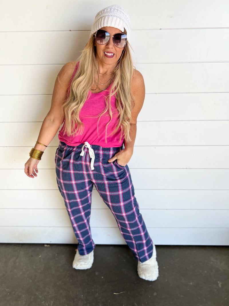 The Jessica Jammie Pants Navy Pink