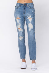 Destroyed Boyfriend Denim Jeans | Judy Blue - Final Sale