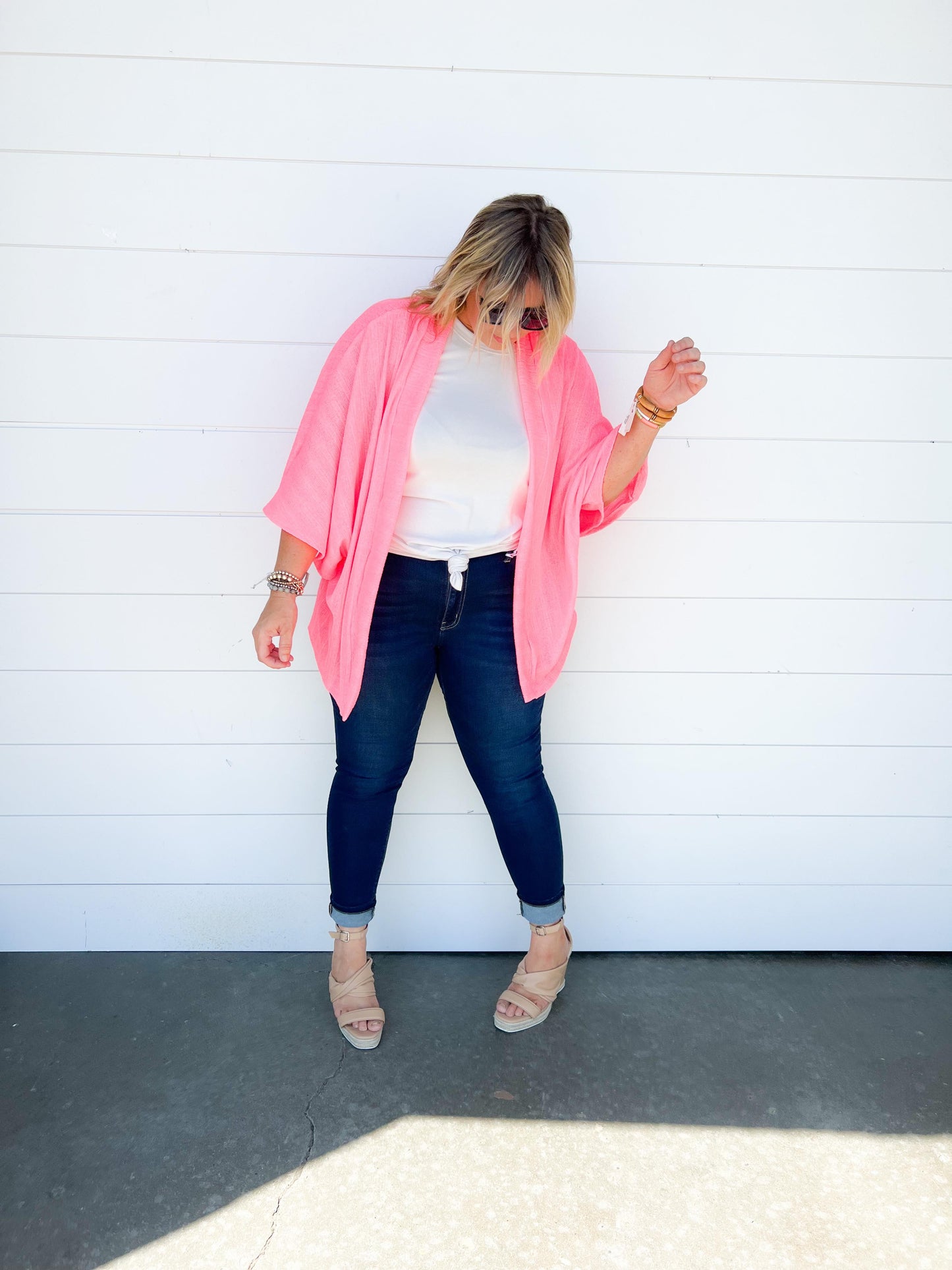 dolman knit kimono cardigan