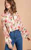 Coming Up Roses Floral Peasant Top - Final Sale