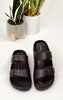 Qupid Lennie Slides in Black