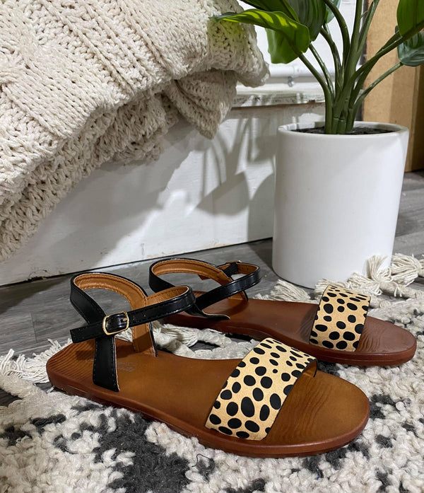 Isla Cheetah Sandals - BAD HABIT BOUTIQUE 