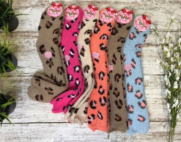 Leopard Soft Socks - Mystery Colors - BAD HABIT BOUTIQUE 