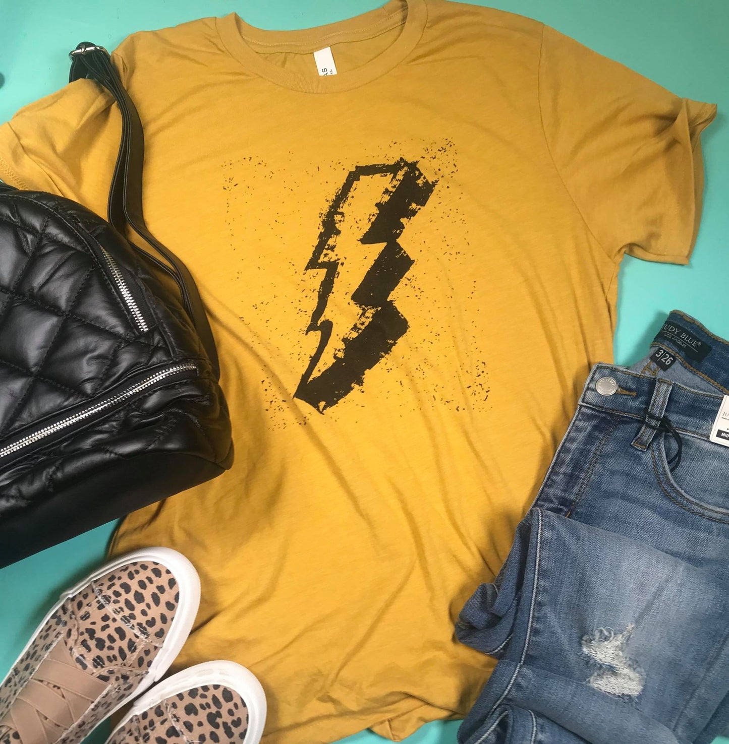  Lightning Strikes Graphic Tee, CLOTHING, BAD HABIT APPAREL, BAD HABIT BOUTIQUE 