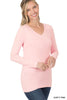 Brushed Microfiber Long Sleeve Top - Zenana