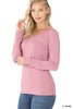 Brushed Microfiber Long Sleeve Top - Zenana