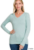 Brushed Microfiber Long Sleeve Top - Zenana