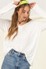 Effortless Endeavor Oversized Long Sleeve Top - Final Sale*