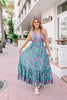 Boho Maxi Dress - Teal - Final Sale