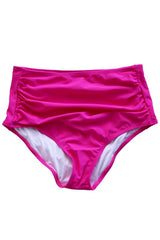 Neon Pink Midi Ruched Bottom - Final Sale