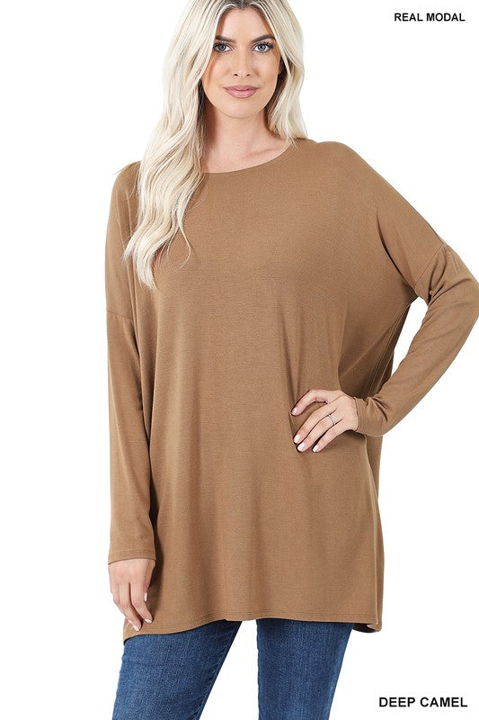 deep camel tunic 