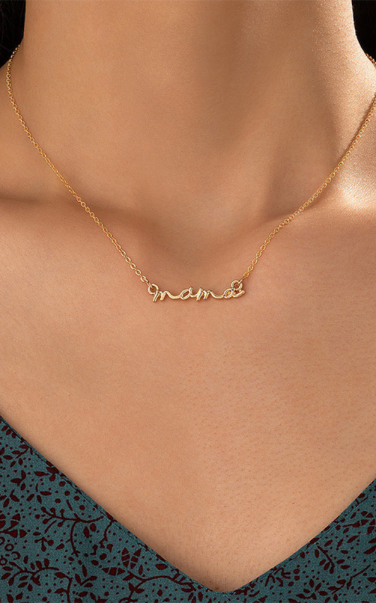 mama neckaceMama Letters Pendant Necklace 