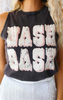 Gray NASH BASH Distressed Print Tank Top