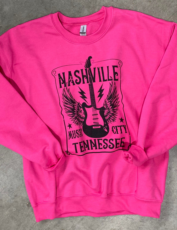 Nashville Music City Tennessee Sweatshirt**