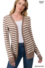 Sara's Steals and Deals: Striped Snap Front Cardigan - Part 2 - Final Sale
