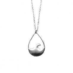 Ocean Drop Wave Necklace - Final Sale