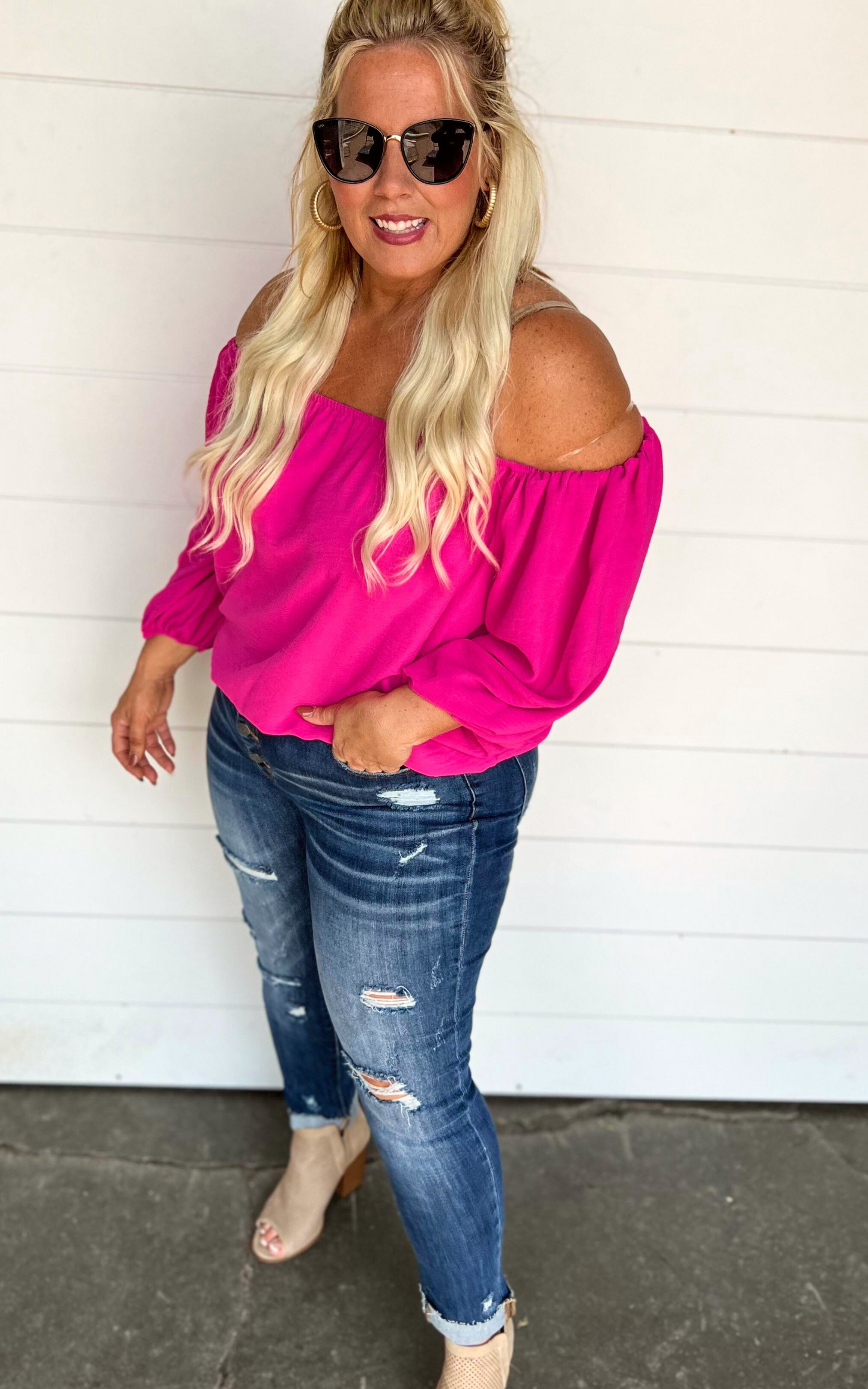 off the shoulder blouse 