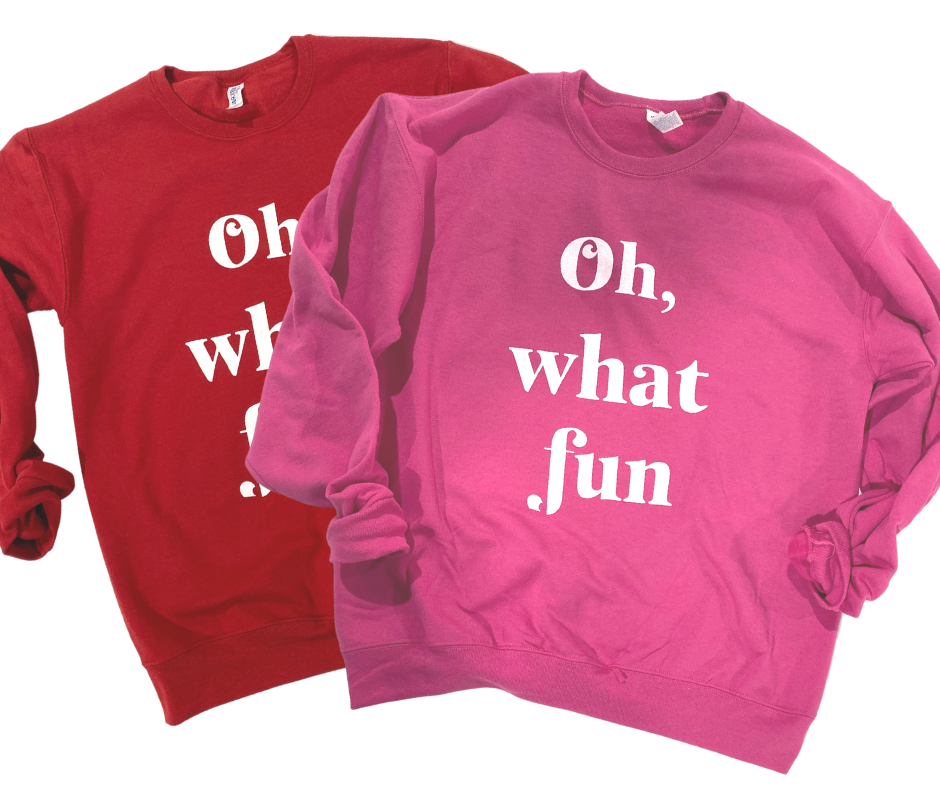 Oh What Fun Crewneck Sweatshirt**