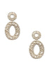 Double Wrapped Rafia Oval Earring - Final Sale