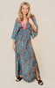 Paisley Kimono Maxi Dress