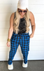 The Jessica Jammie Pants  Royal/ Black Buffalo*