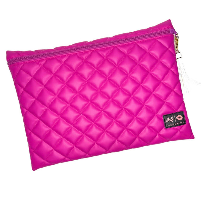 Live Box- Jumbo Top Zipper- Quilted Hot Fuchsia **EST START SHIPPING DATE: MARCH 15TH