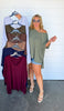 Oversized V-Neck Tunic Top - Final Sale*