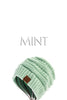 C.C. Ponytail Beanie - Mint**