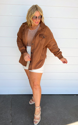 Sara's Steals and Deals Oversized Fleece Shacket Part 2 - Final Sale
