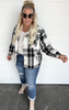 black white plaid shacket 