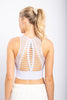 Laser Cut Seamless Sports Bra by Mono B