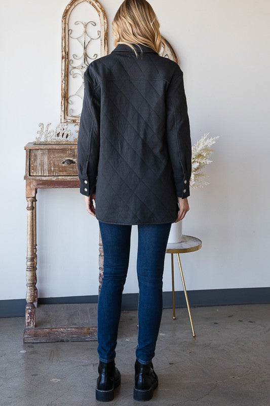 Quilted Button Down Jacket - Final Sale