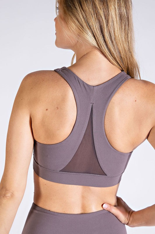 Triangle Mesh Sports Bra - Rae Mode - Final Sale