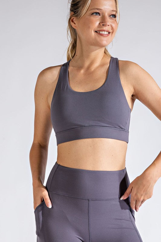 Triangle Mesh Sports Bra - Rae Mode - Final Sale