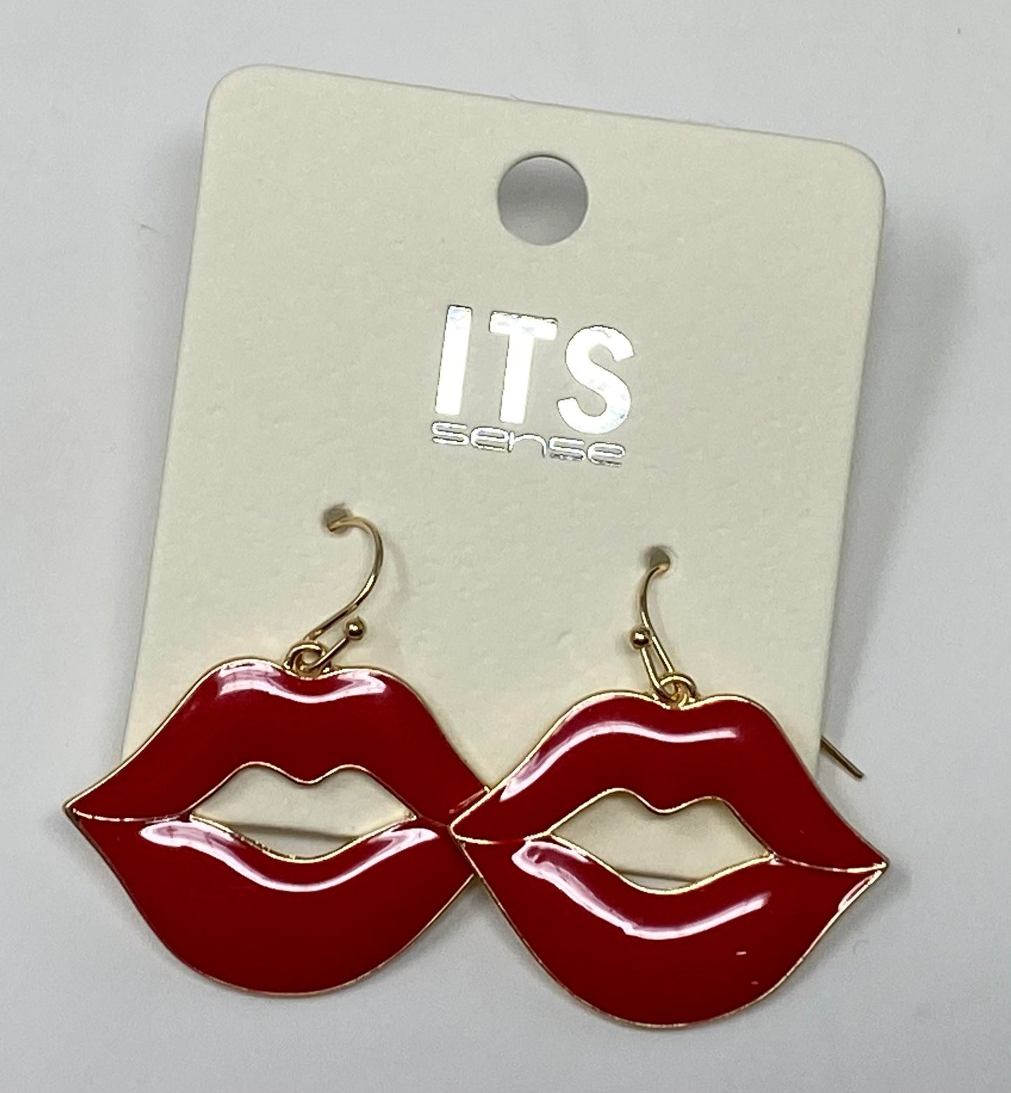 Red Lip Earrings - Final Sale