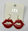 Red Lip Earrings - Final Sale