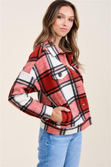 Red Plaid Vibes Shacket | FINAL SALE