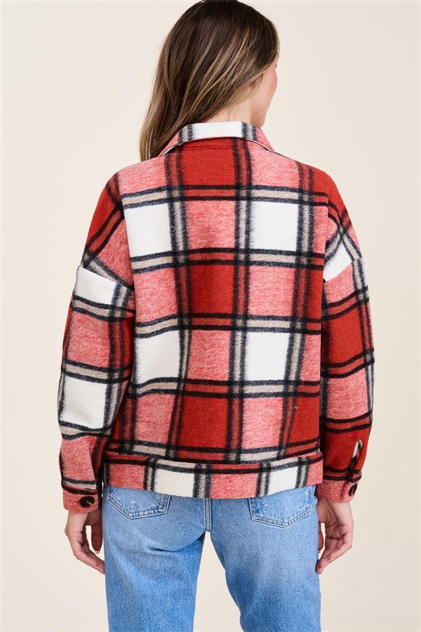 Red Plaid Vibes Shacket | FINAL SALE