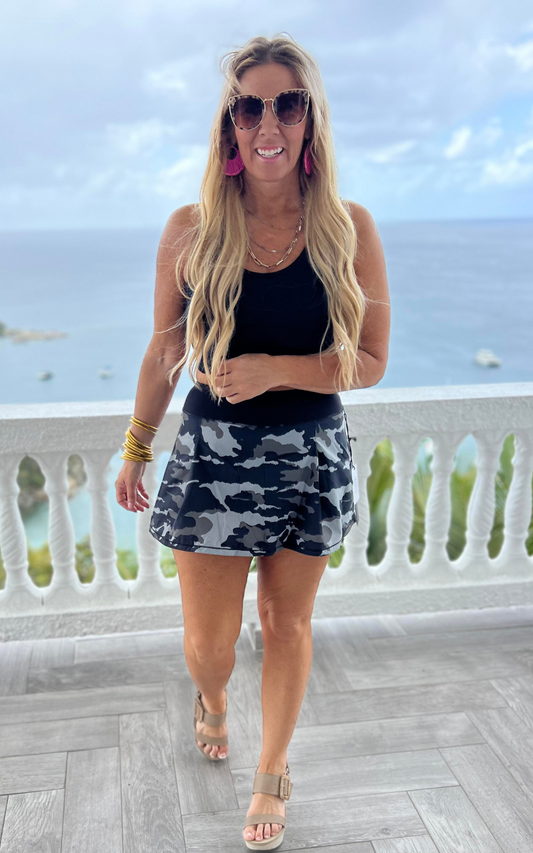 Camo Active Skort By Mono B