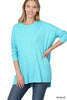 Heather Ribbed Dolman Top - LA LIVE Zenana (1-1-2-2)