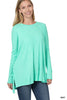 Heather Ribbed Dolman Top - Final Sale