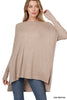 Heather Ribbed Dolman Top - Final Sale