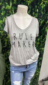 Rule Maker V Neck Tshirt Final sale