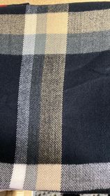 CASHMERE FEEL PLAID SCARF  camel/black