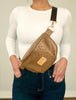 Places To Go Bum Bag Brown Ostrich