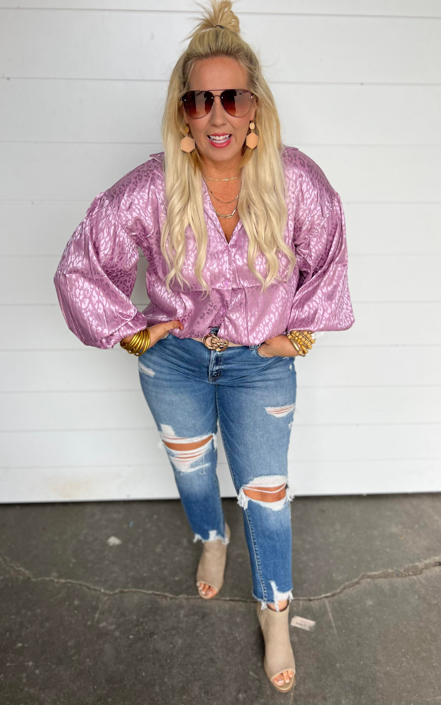 soft pink blouse 