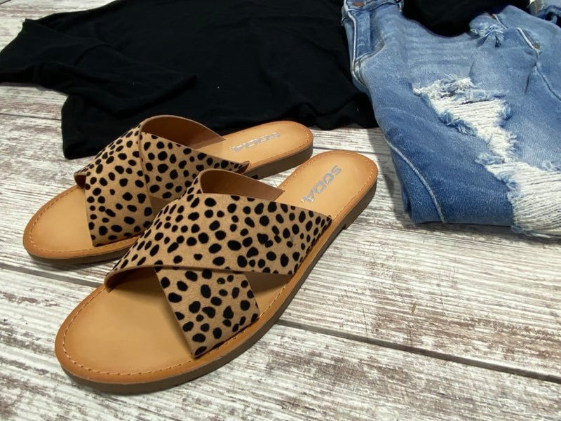  Lunacy Cheetah Sandal - Soda| FINAL SALE, CLOTHING, CCOCCI, BAD HABIT BOUTIQUE 