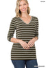 Sara's Steals & Deals: Long Sleeve Stripe Top - Final Sale