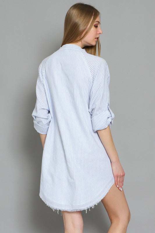 Stripe Shirt Dress