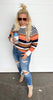 Multi Color Stripe Sweater